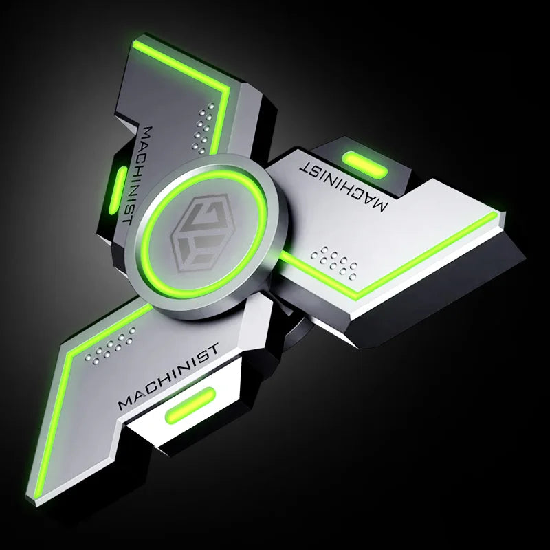 Lichtgevende Metaal Fidget Spinner | Stressverlichtend Gyroscoopspeelgoed voor Volwassenen & Kinderen