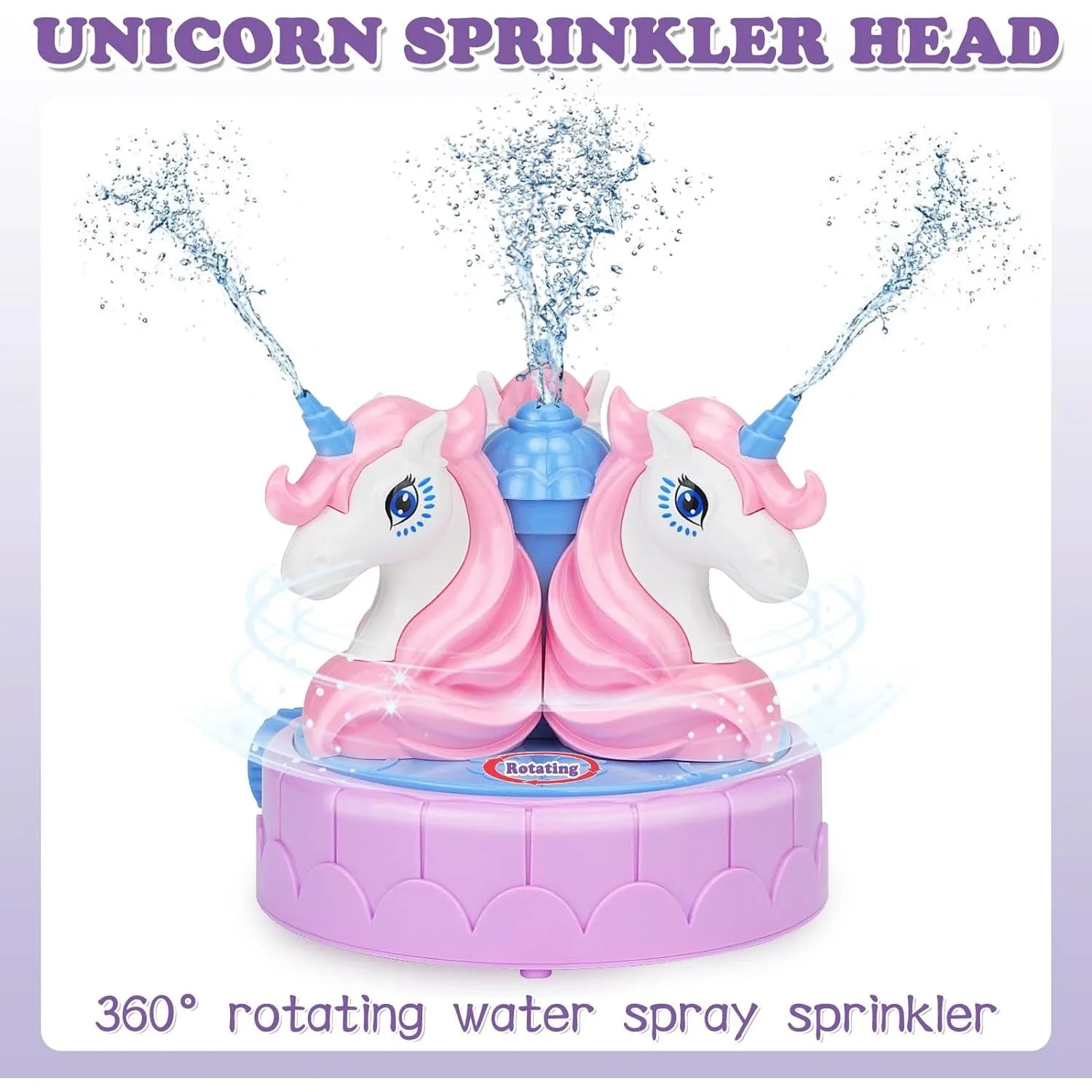 Eenhoorn Watersproeier | Draaiende Tuinsproeier voor Kinderen