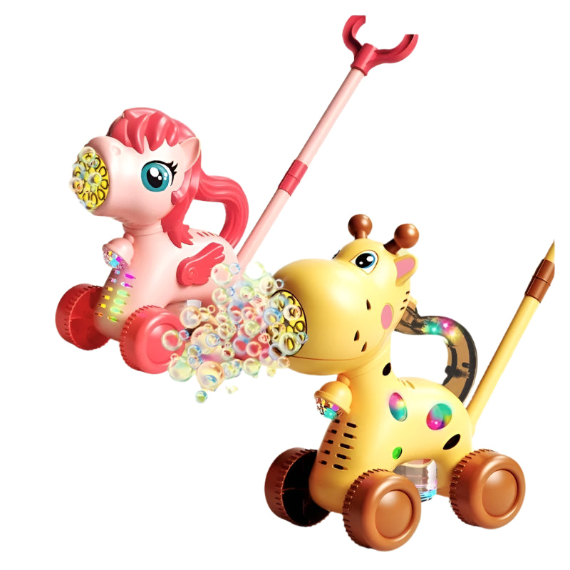 Handgeduwde Bellenblaas Hert | Interactief Buitenspeelgoed