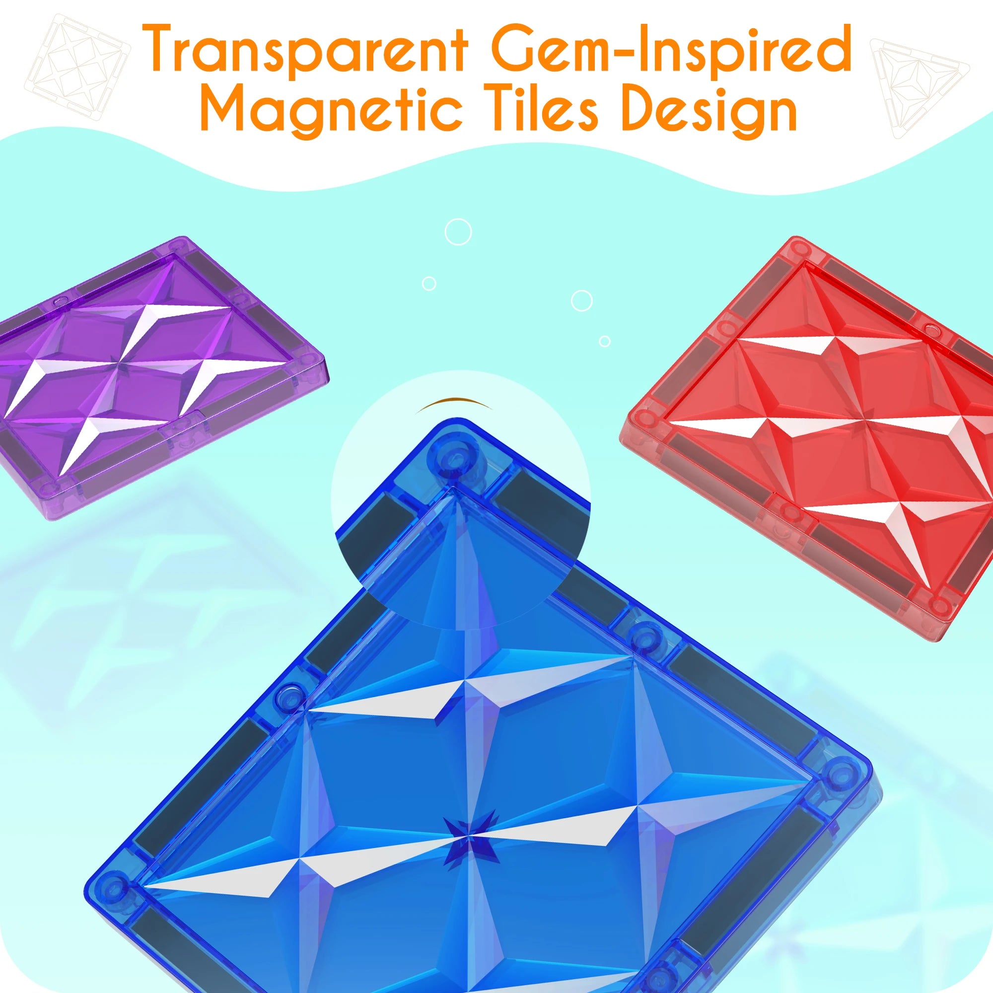 Magnetische Bouwstenen Puzzelset | Educatief Speelgoed 3+