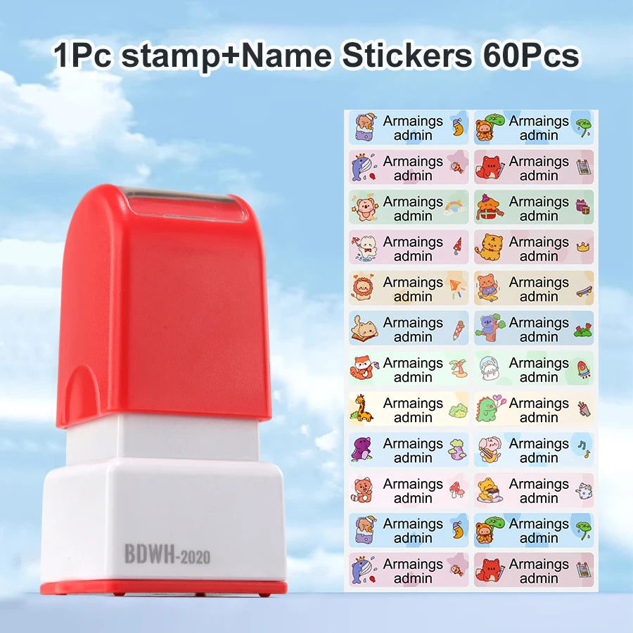 Gepersonaliseerde Naamstempel | Waterdicht en Slijtvast voor Kleding en Schoolbenodigdheden