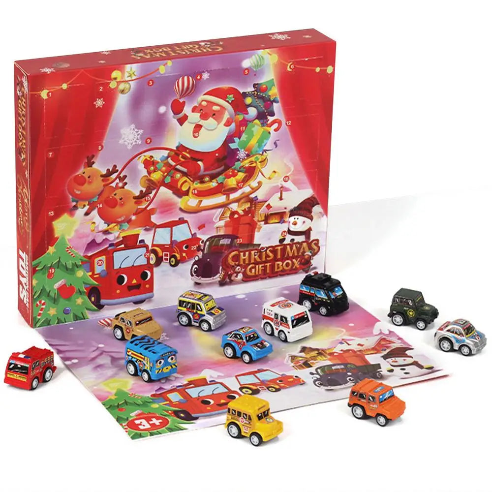24 Dagen Kerstmis Aftelkalender Auto Speelgoed | Kids Adventskalender Racing Kerstcadeau