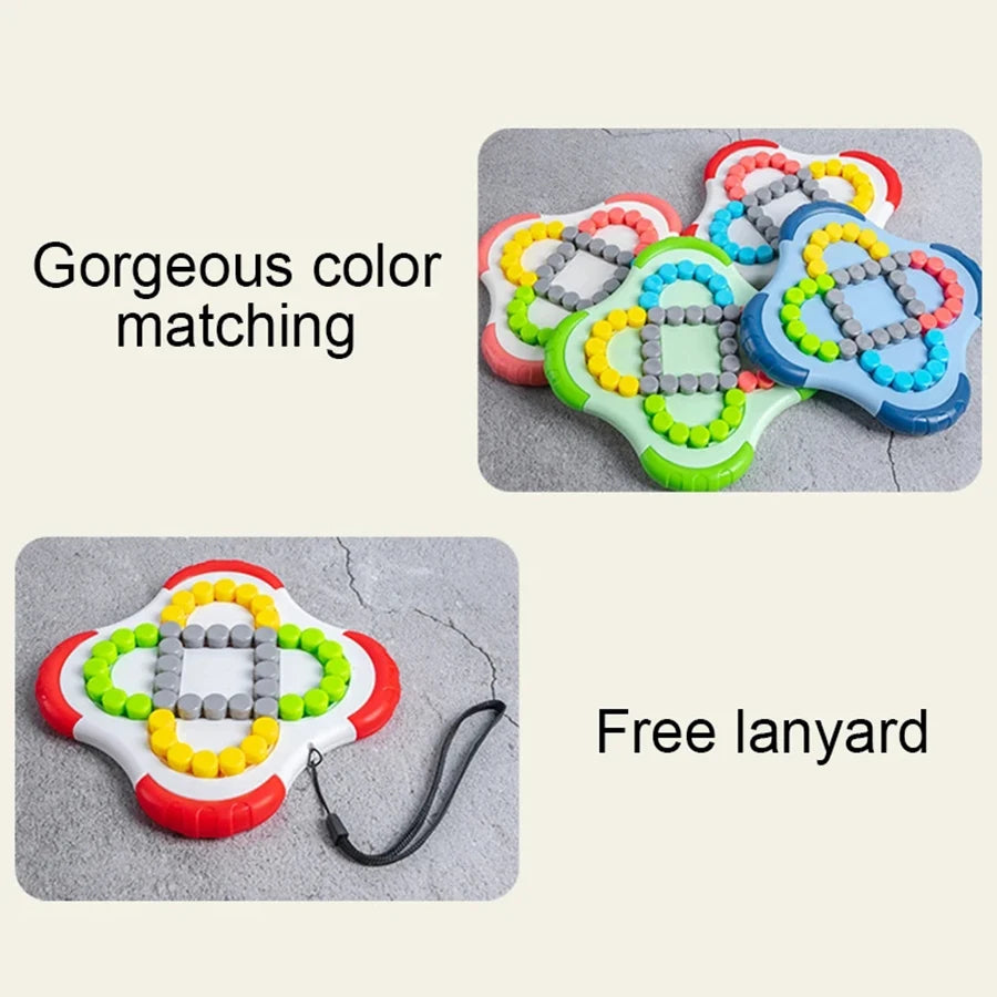 Magic Beans Puzzelkubus | Draaiend Stress Speelgoed voor Kind & Volwassene