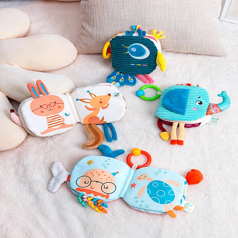 Zintuiglijk Babyboekje Stoffenboek | 3D Voelboek voor Peuters en Baby’s