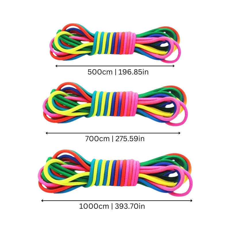 Rekbare Regenboog Touw voor Klassiek Speelplezier