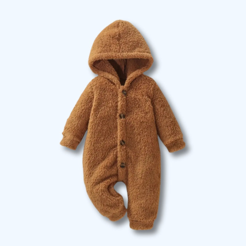 Beer Jumpsuit met Capuchon Baby & Peuter l Herfst & Winter