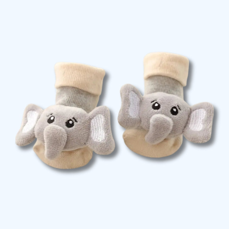 Dieren Sokken & Schoenen met Anti slip l Kinderkleding voor Baby & Peuter
