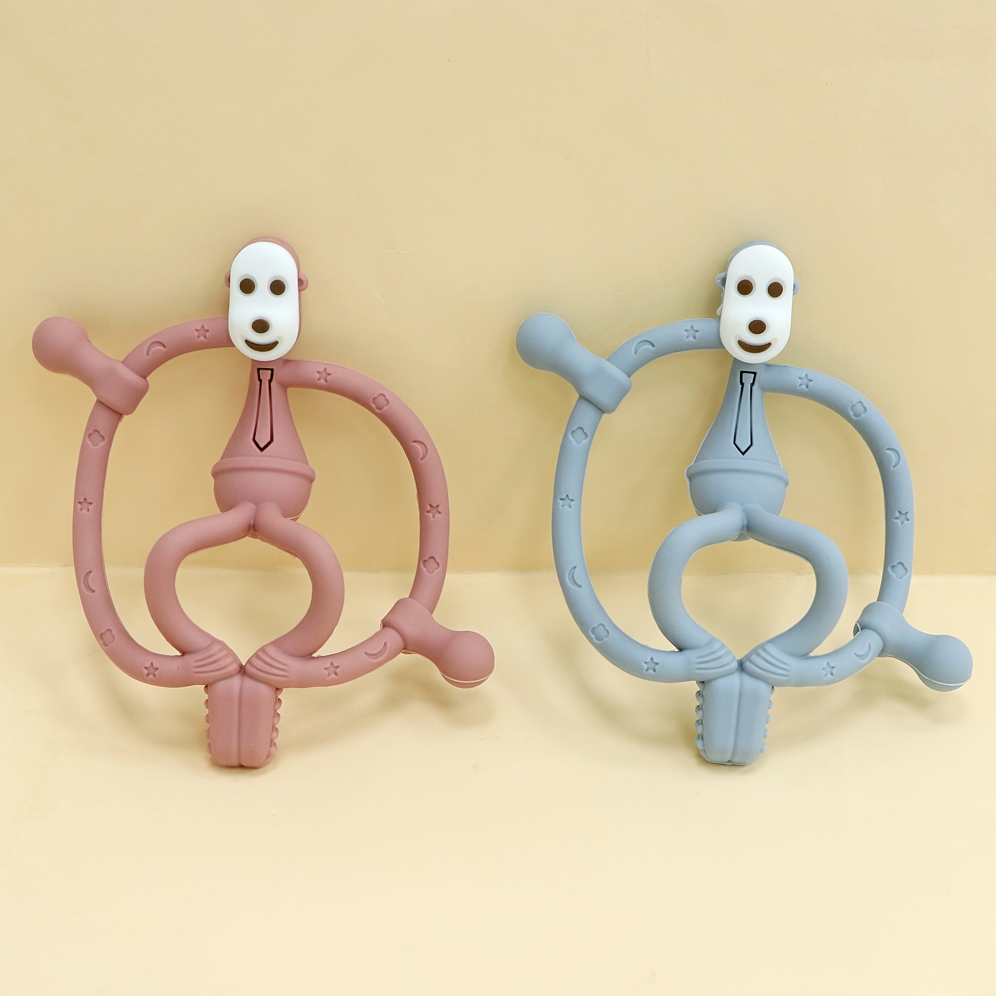 BPA-vrij Silicone Bijtspeelgoed voor Baby's (3+ Maanden) - Makkelijk Vast te Houden, Verkrijgbaar in 6 Kleuren