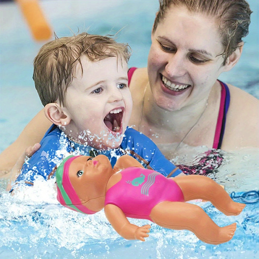 Opwind zwem pop roze | Bad speelgoed voor kinderen