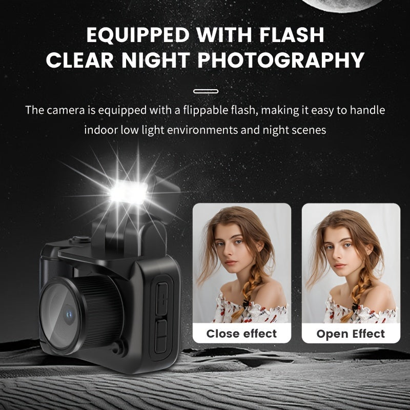 Compacte 1080P Actiecamera voor Kinderen | Inclusief 32GB Geheugenkaart – Ideaal voor Sport, School & Avontuur