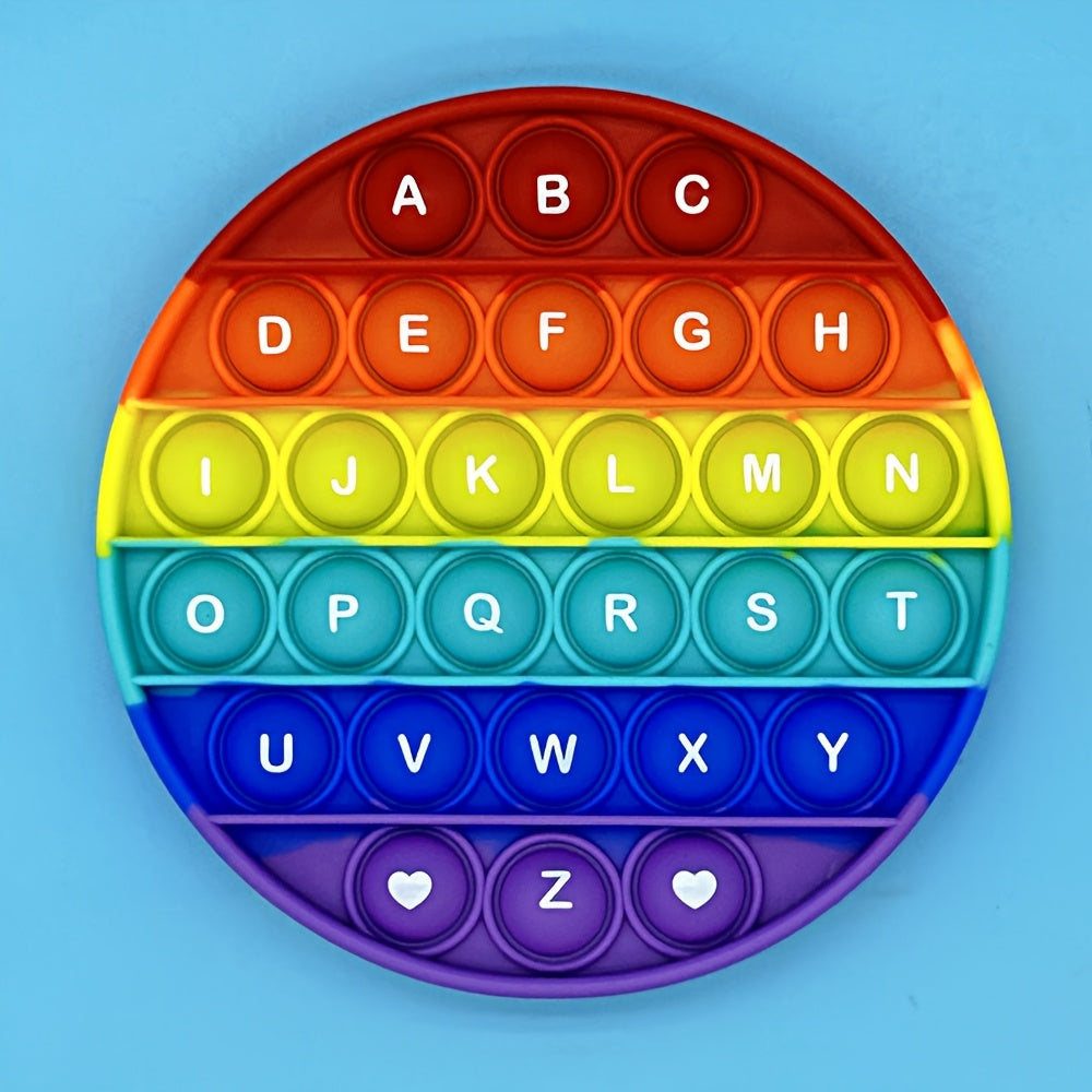 2-in-1 Cijfers & Letters Fidget Toys | Educatief Bubbelspel voor Peuters (Vierkant + Cirkel)