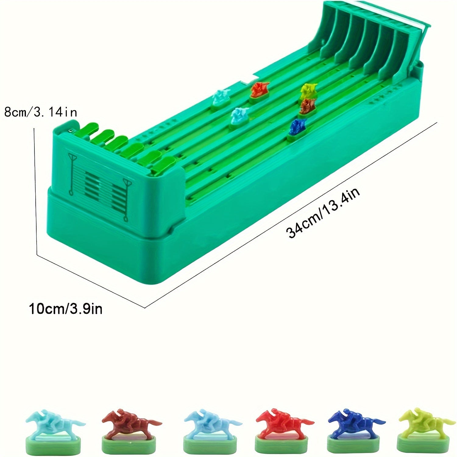 Mini Tafel Paardenrace Spel | Draagbaar en Interactief Gezelschapsspel