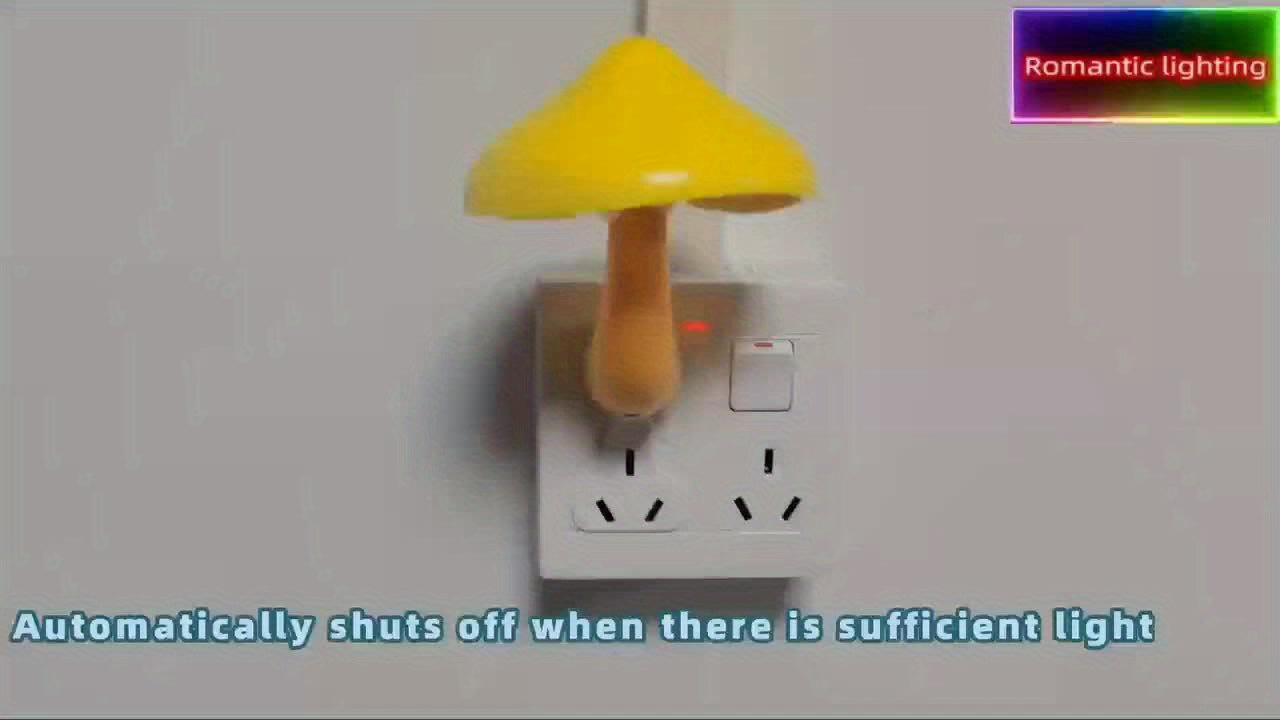 Magische Paddenstoel LED Nachtlampje | Automatische Sensorlamp met Kleurveranderingseffect voor Hal, Slaapkamer, Woonkamer