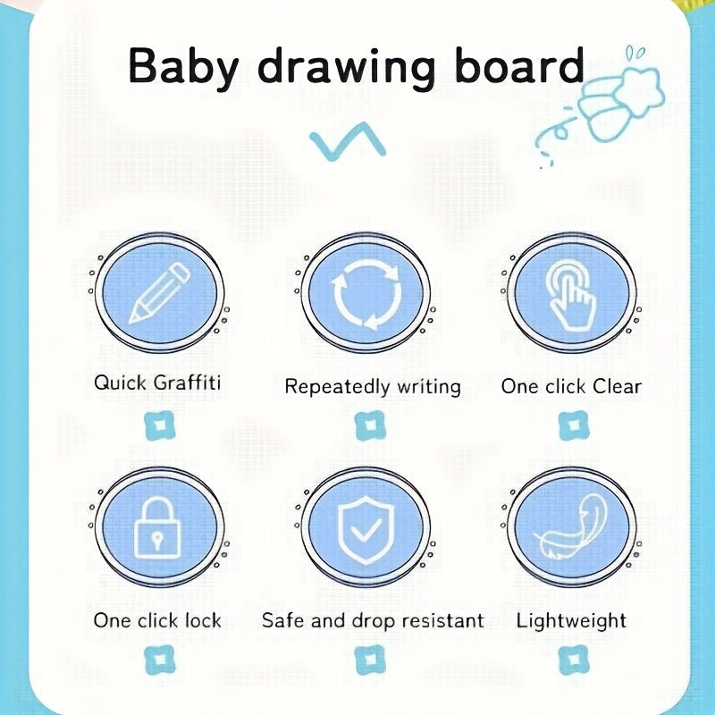 13-inch LCD schrijfboard|Wissen met één klik – Educatief tekenbord