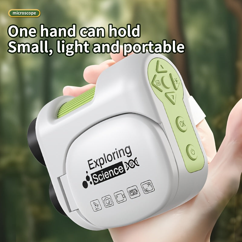 Draagbare Digitale Microscoop | 100-1600X Zoom | 2β Scherm | LED Verlichting | Foto & Video Functie | Oplaadbaar