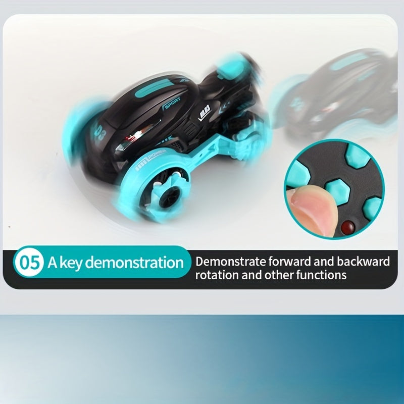 Stuntmotor - Kinderspeelgoed met Spray, Hoge Snelheid Drift, Rotatie, Zijwaartse Beweging - USB Oplaadbare All-Terrain RC Auto