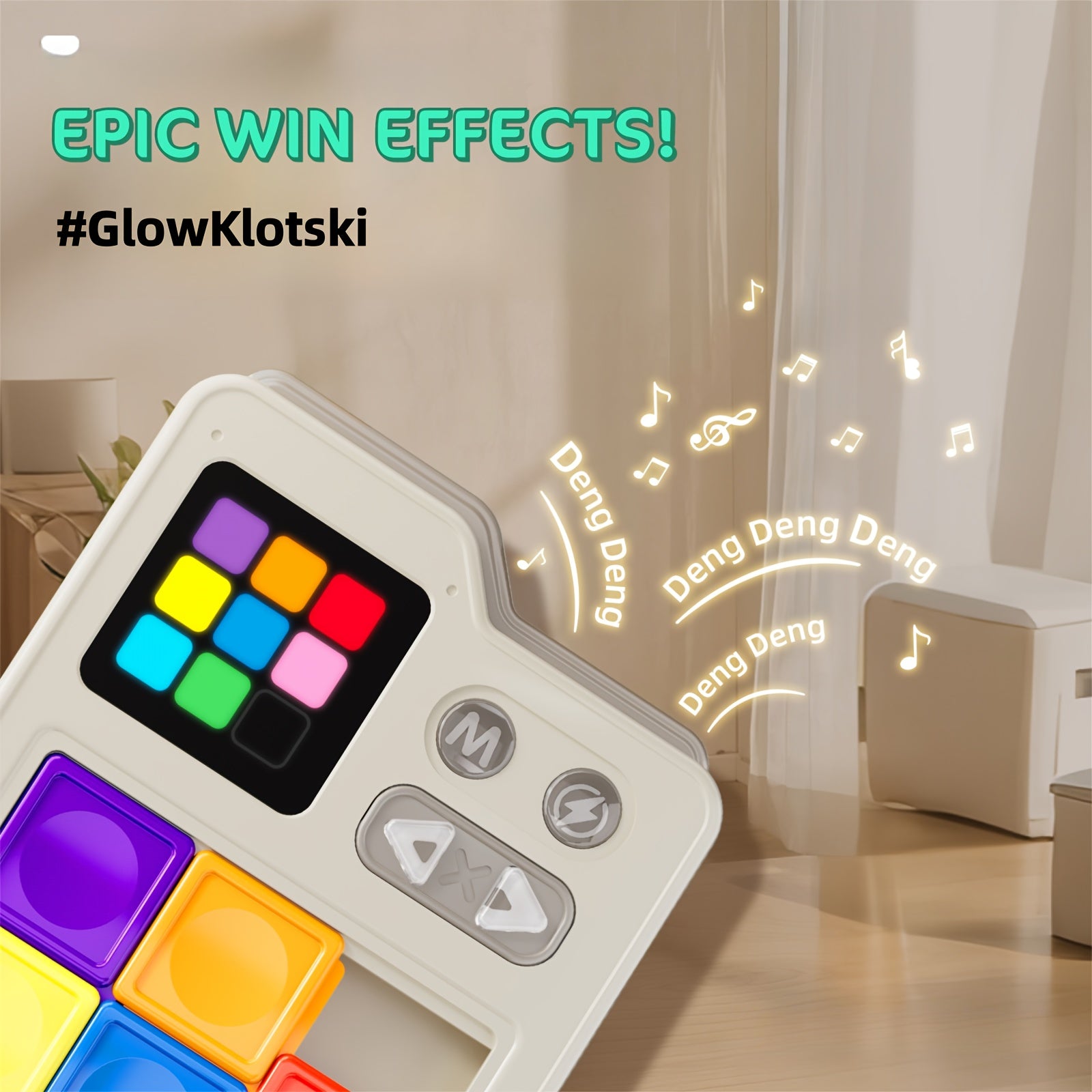 Puzzle Coulissant Électronique "Smart Klotski" pour Enfants 6 Ans et Plus - Jeu Cérébral Interactif avec Niveaux de Difficulté Progressifs