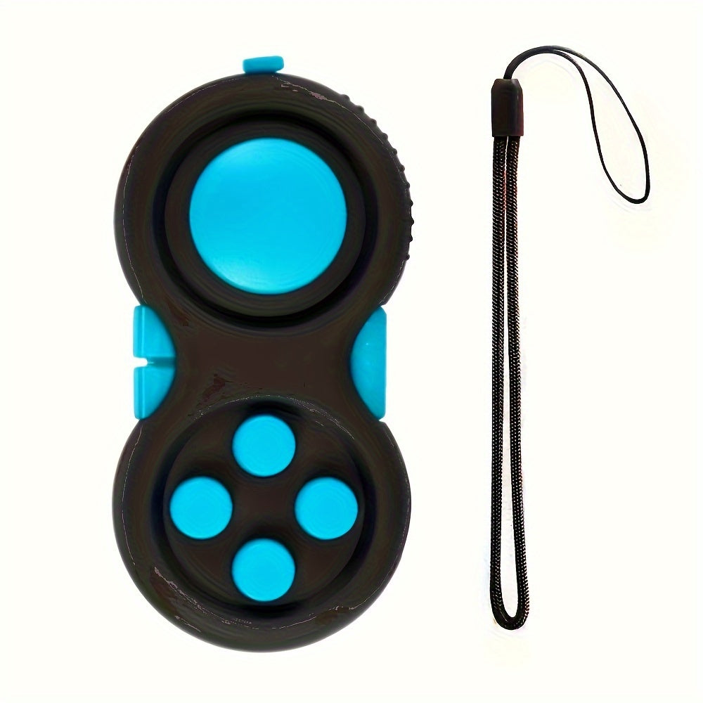 8-in-1 Fidget Game Controller | Rubberen Stressverlichter met Lanyard voor Kinderen en Volwassenen