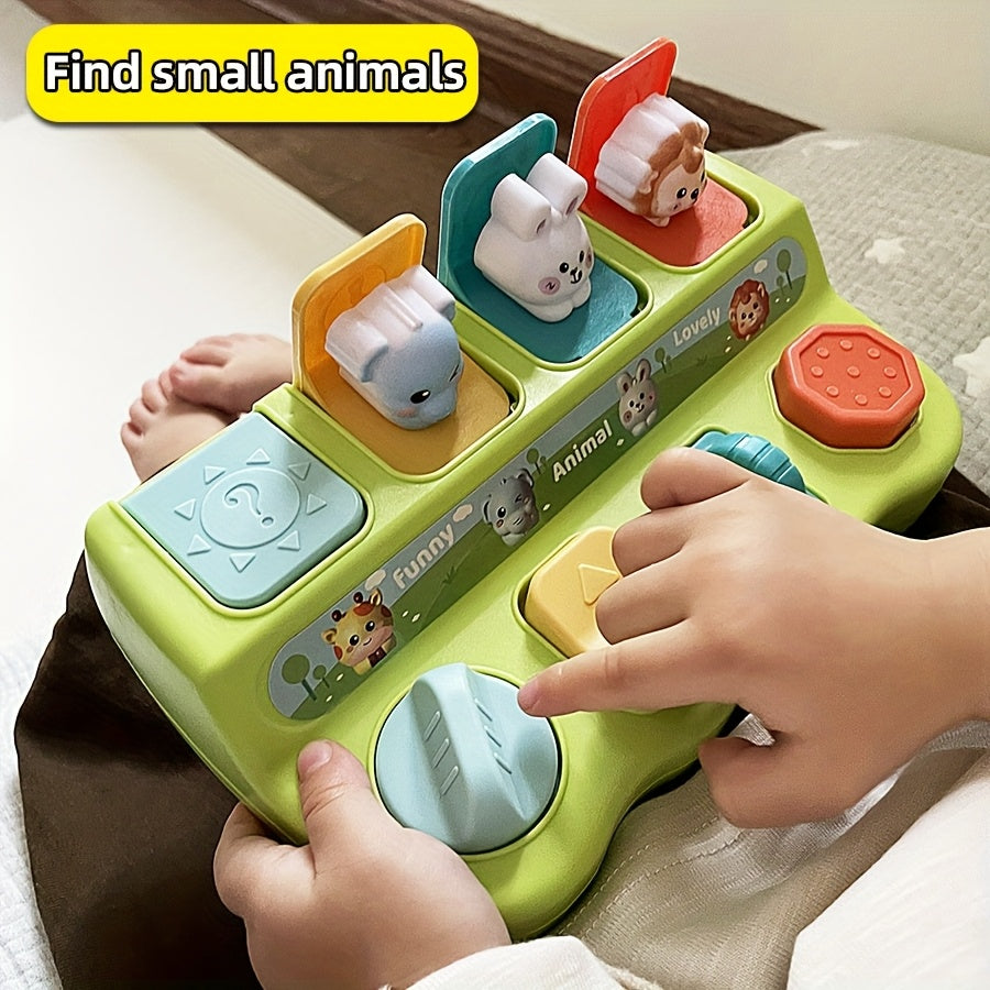 Interactieve Pop-Up Dieren Speeldoos | Educatief Speelgoed | Logica & Geheugen Training | Duurzaam Plastic