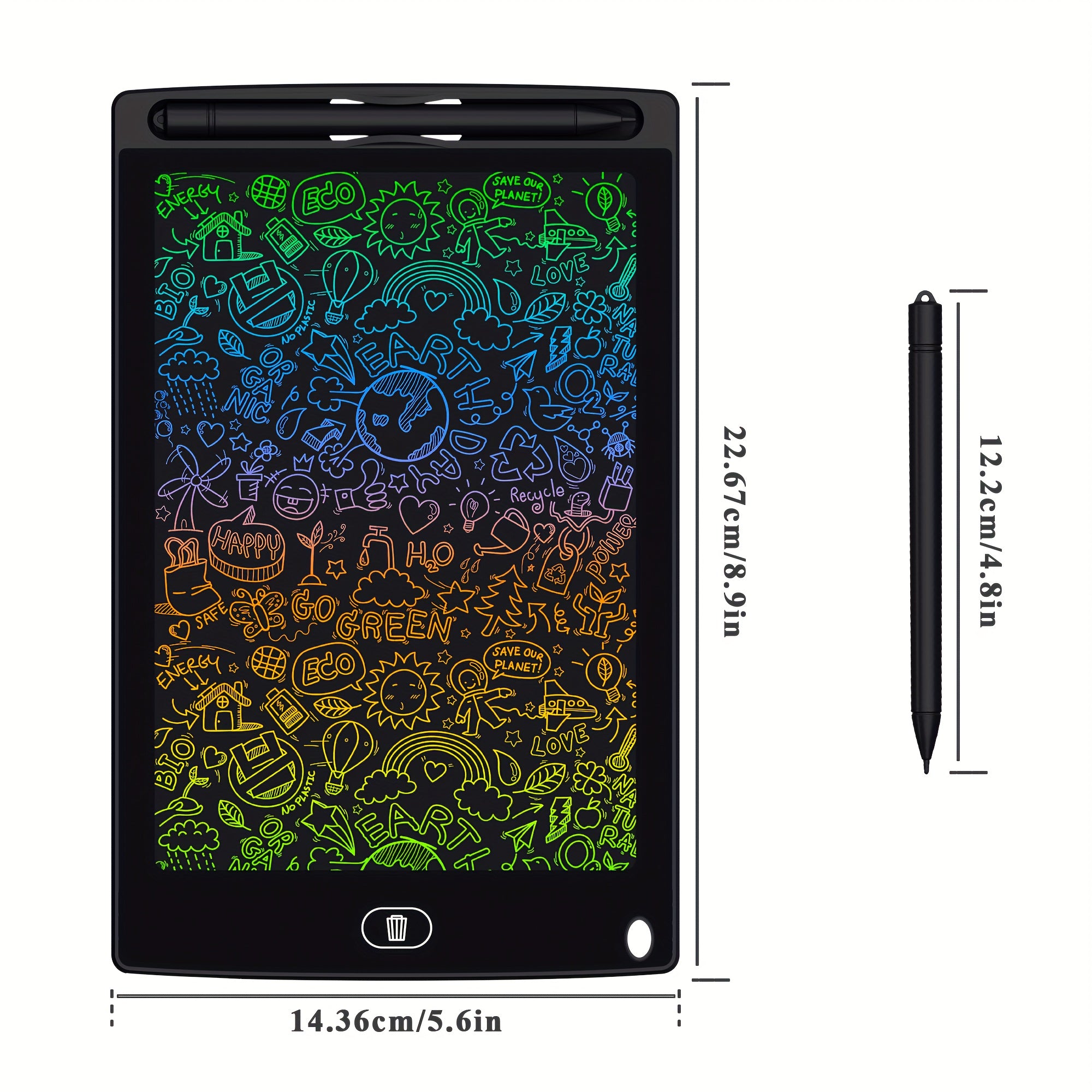 5-delig kleurentekenbord|Wissen met één klik – Creatief kinderspeelgoed