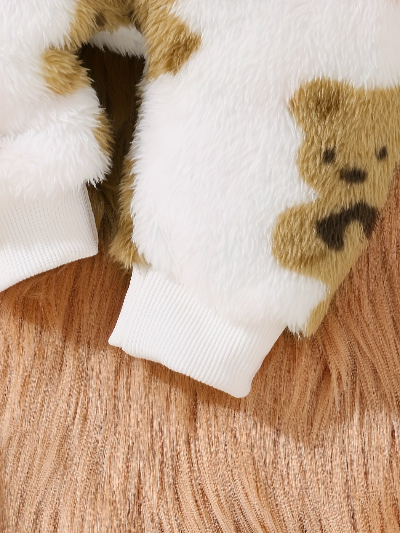 Knuffelige Beer Geborduurde Warme Gevoerde Romper met Capuchon | Onesies Bodysuit voor Peuters