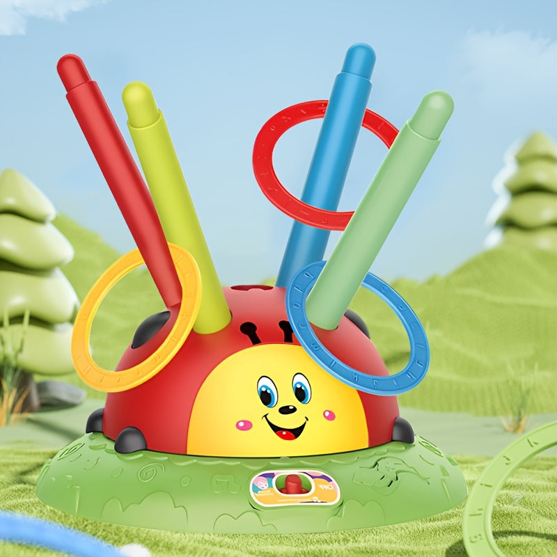Lieveheersbeestje Ringwerpspel voor Kinderen van 3-6 Jaar - Actief Coördinatie Speelgoed voor Jongens en Meisjes - Multifunctioneel Spel voor Binnen en Buiten