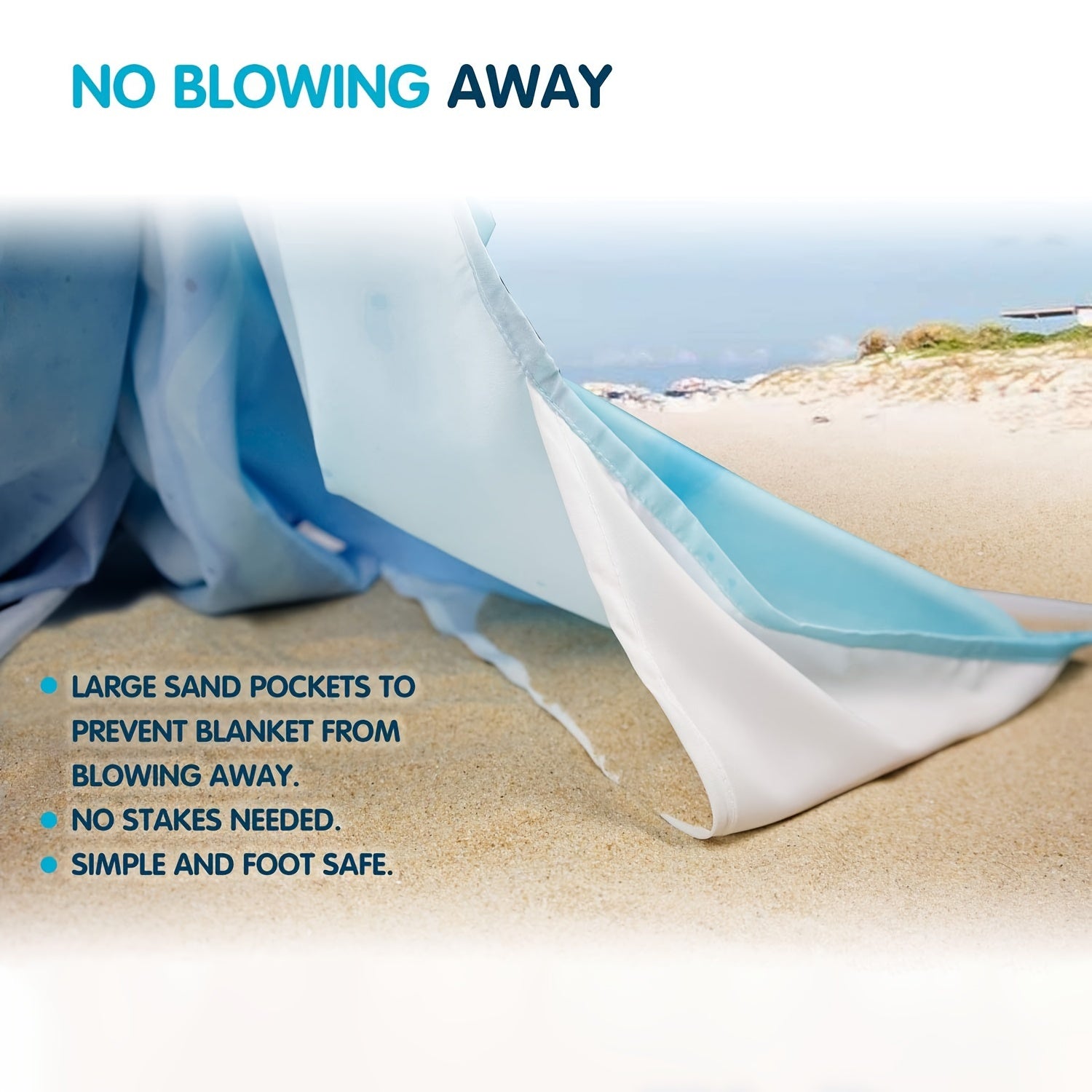 Lichtgewicht Zandbestendige Strandmat – Ideaal voor Reizen & Outdoor Avonturen