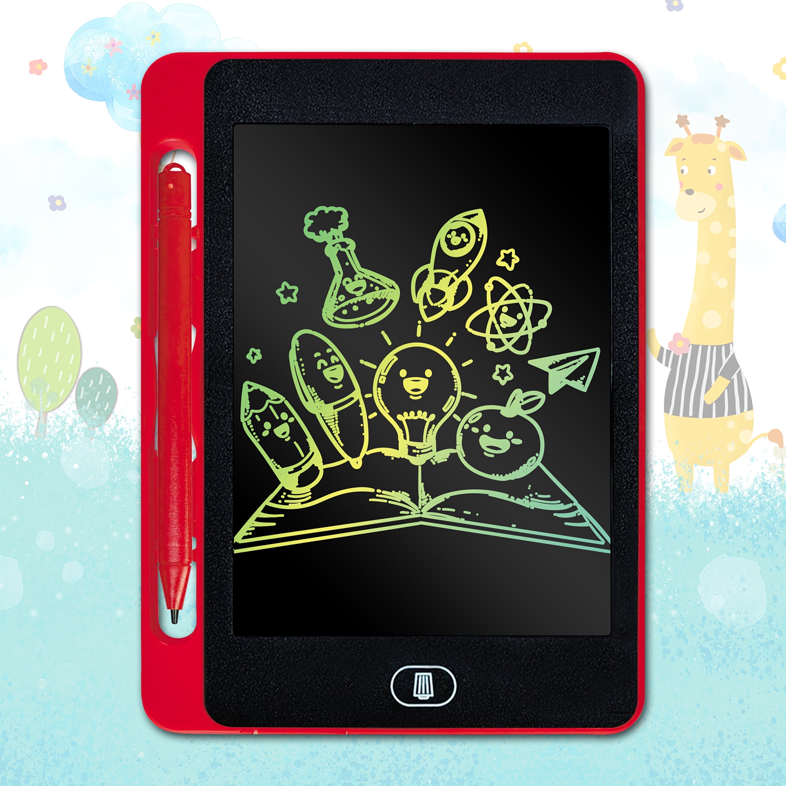 6.5" LCD Teken Tablet | Kleurenscherm | Educatief Doodle Bord | Voor Jongens & Meisjes | Halloween, Kerstcadeau