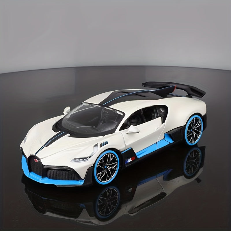 Maisto Bugatti Divo 1:24 - Blauw sportmodel van metaal, verzamelaarsitem, perfect voor jongens.