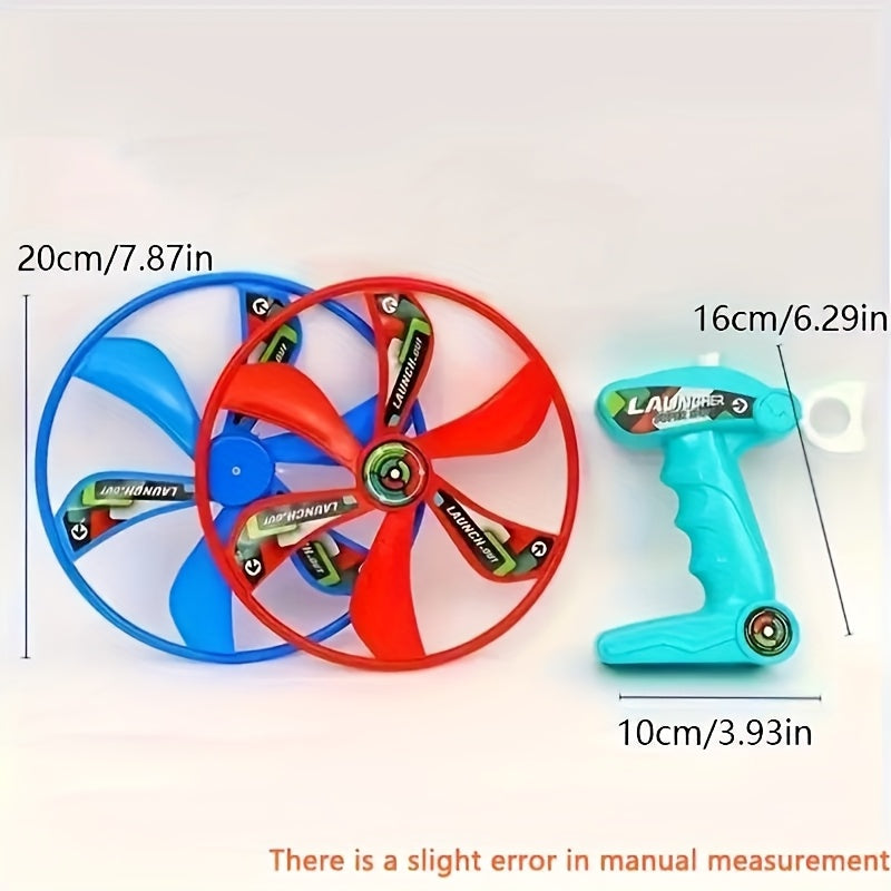 Sky rotor vlieger - trekkoord speelgoed met kleurrijke vleugels | outdoor familieplezier