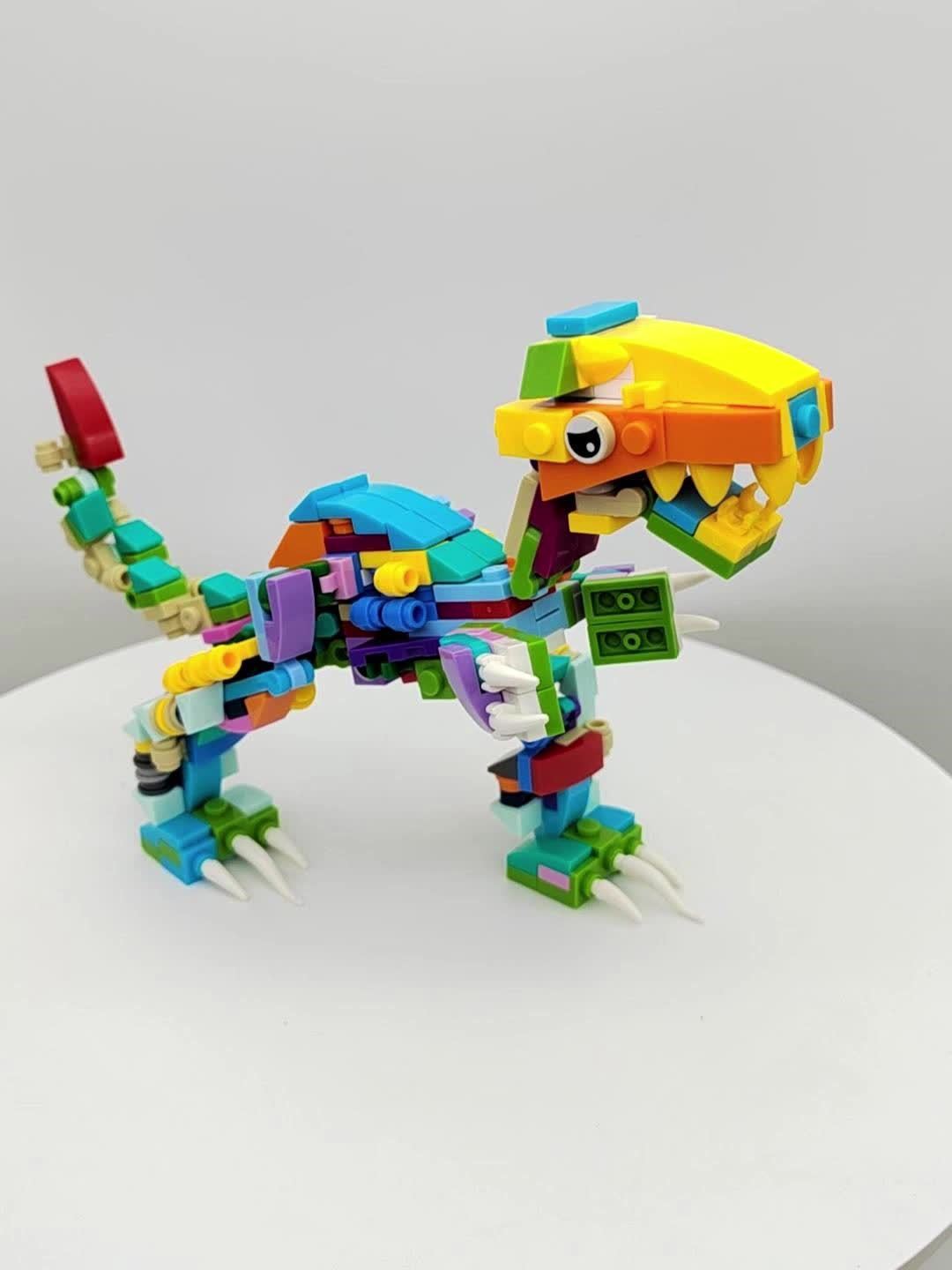 12-in-1 Dinosaurus Bouwblokken Set – 404 Stukjes voor 12 Modellen of 1 Grote Dino