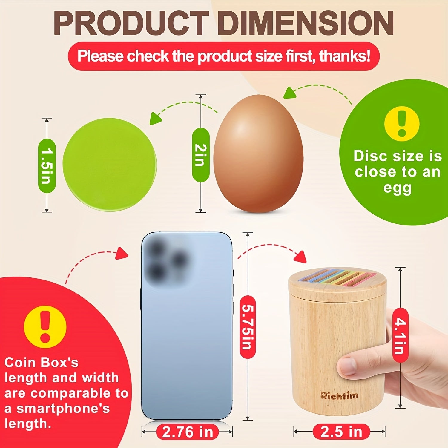 Houten Stapelspeelgoed | Educatief Sensory Spel voor Baby’s (1-3 Jaar)