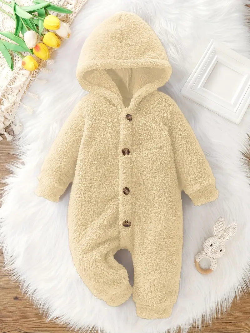 Beer Jumpsuit met Capuchon Baby & Peuter l Herfst & Winter