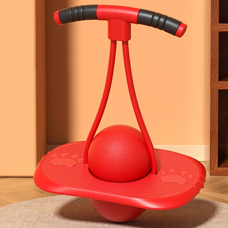 Balans Springbal – Fitness Speelgoed voor Binnen & Buiten met Handvatten | Elastische Bouncy Ball voor Kinderen & Volwassenen, Core Training & Stabiliteit