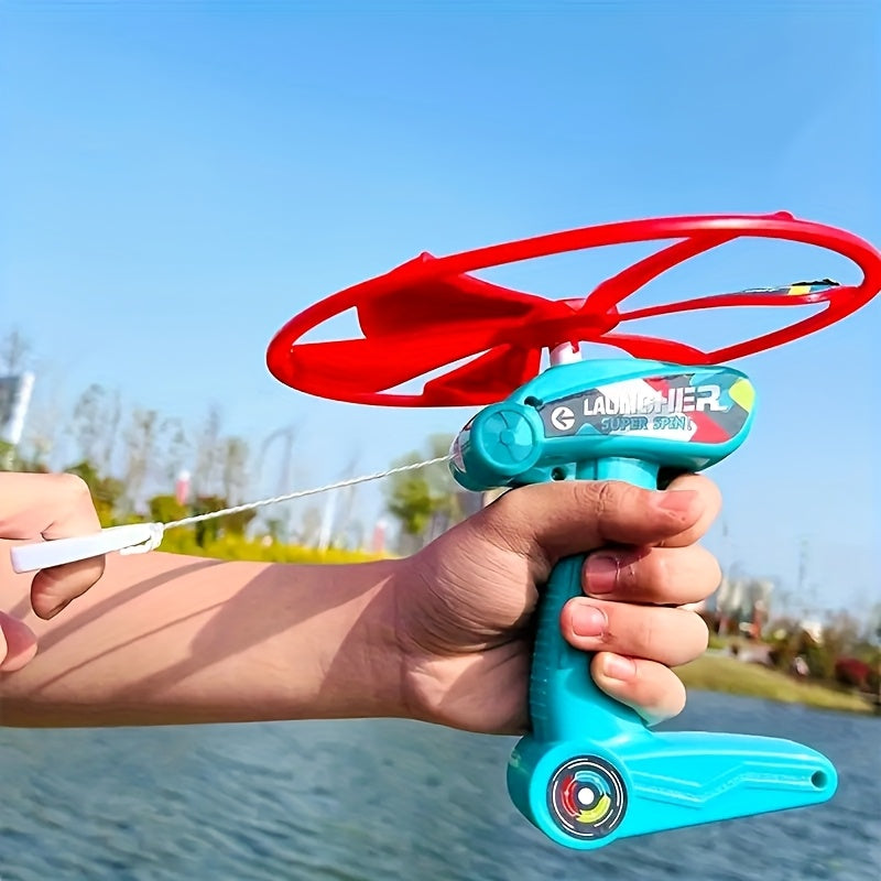 Gyroscopische Vliegende Schijf | Launcher + 2 Schijven Speelgoed