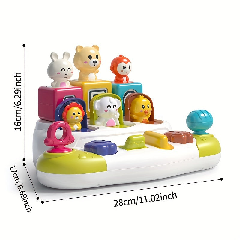 Kiekeboe Doos met Pop-up Dieren – Interactief Educatief Speelgoed voor Baby’s & Peuters