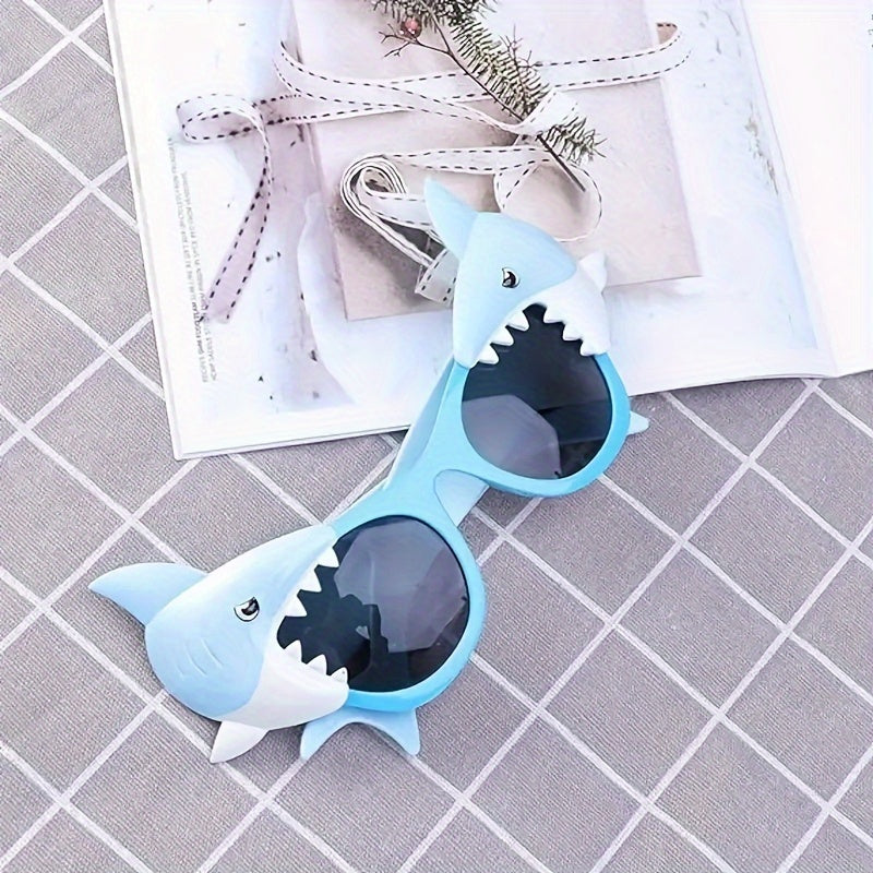 6x Haai-Thema Zonnebrillen – Leuke Strand & Pool Party Accessoires | Duurzaam PC-materiaal