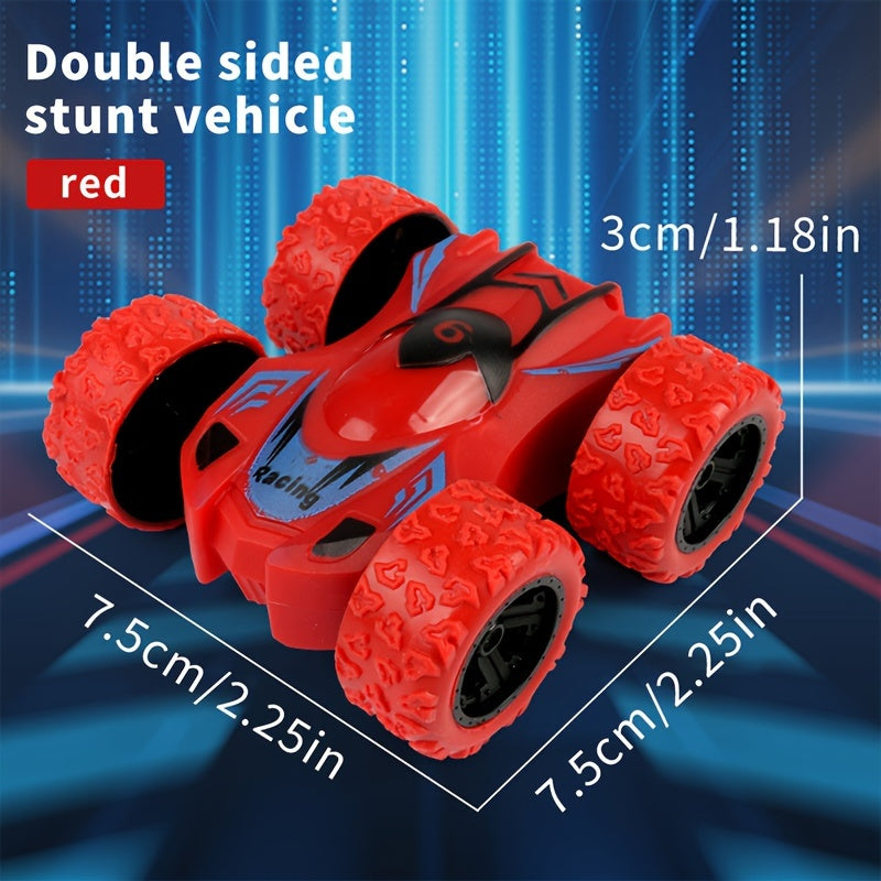 Dubbelzijdige Inertia Stunt Auto | Mini Offroad Speelgoedauto, Duurzaam & Educatief