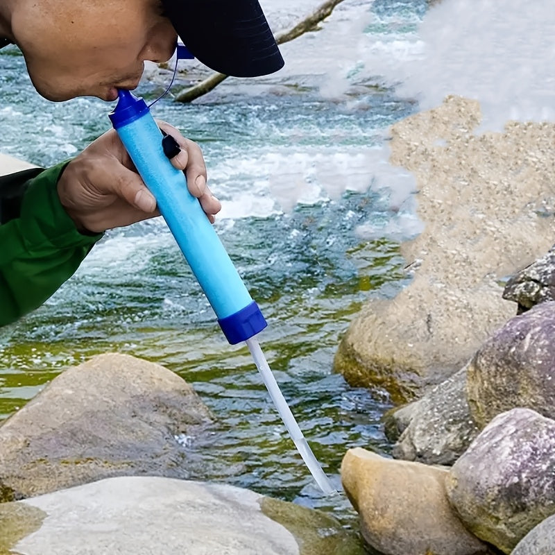 Outdoor Waterfilter Rietje – 0.01 Micron 4-Laagse Zuivering | Voor Overleving & Reizen
