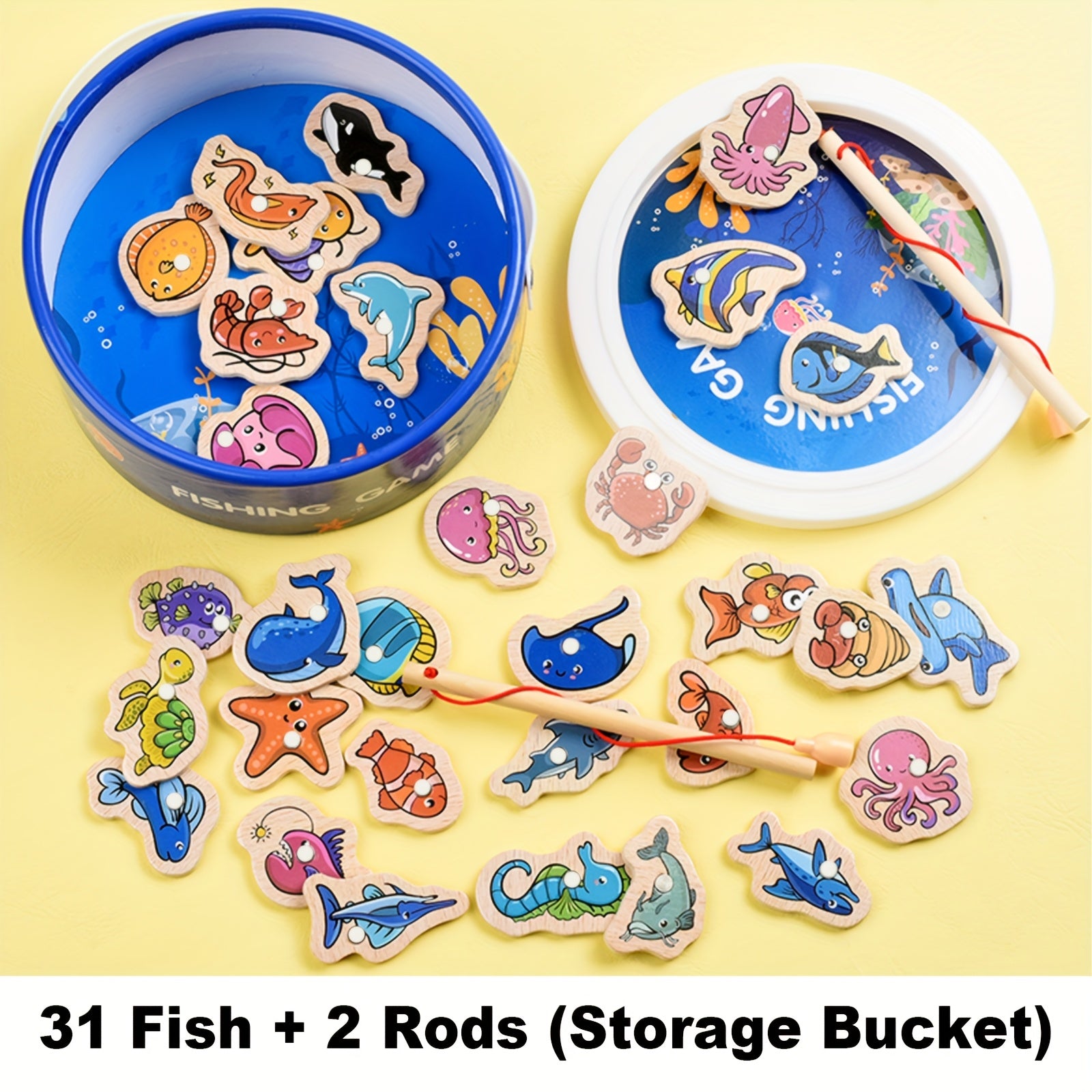 Magnetisch Houten Visspel | Educatief Speelgoed voor Kinderen