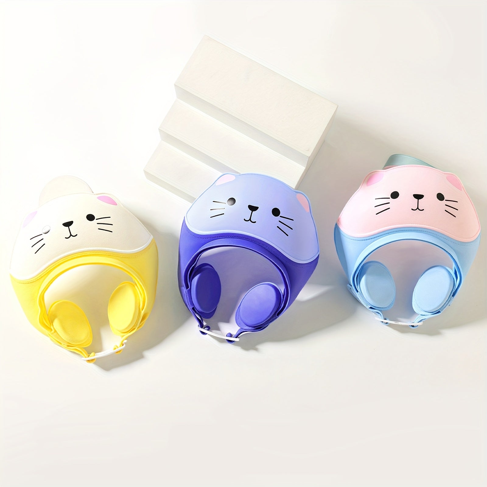 Verstelbare Douchemuts voor Baby en Kinderen - Badmuts met Kat Thema voor Jongens en Meisjes - Oog- en Oorbescherming tijdens Haarwassen voor Peuters