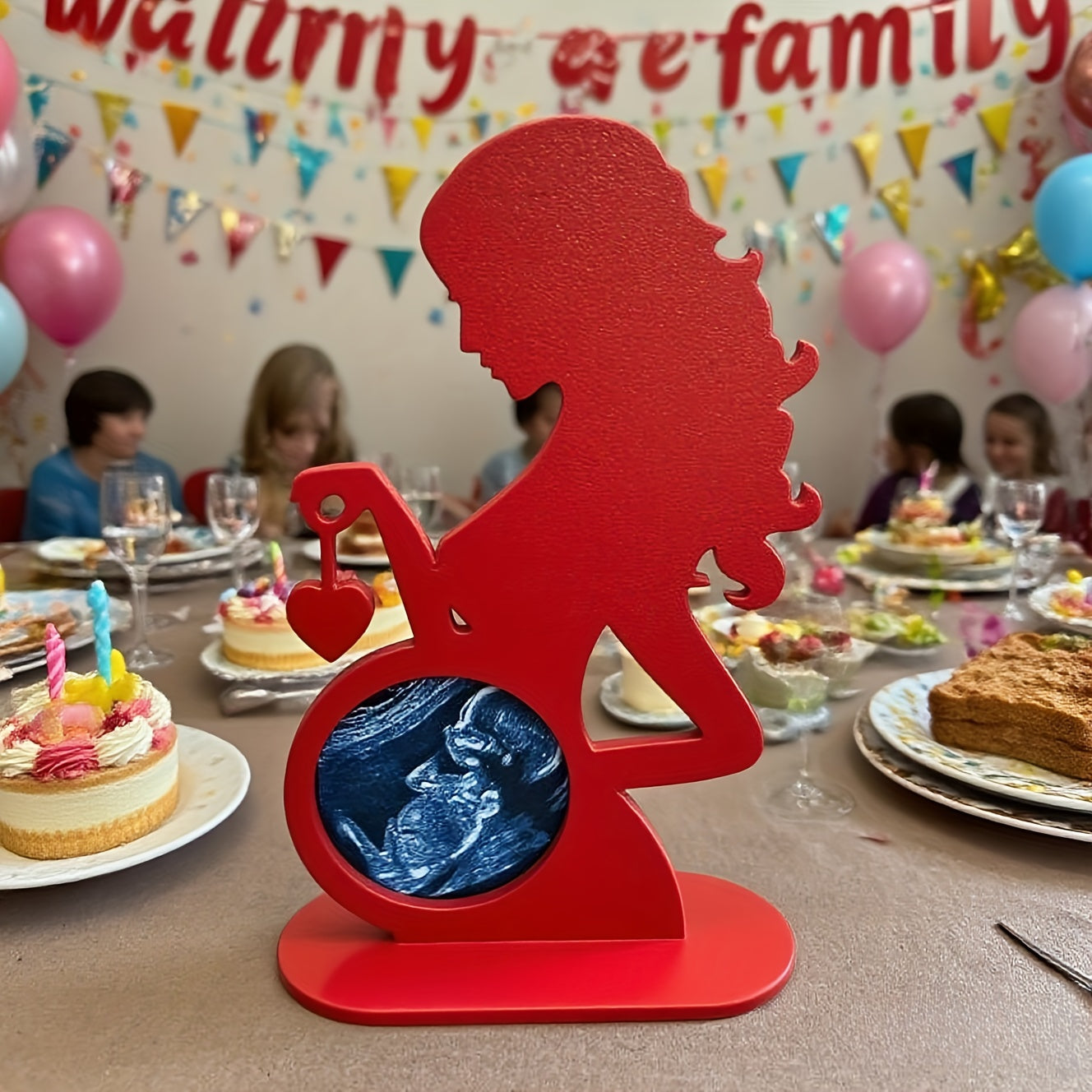 Echografie fotolijst boho stijl | Zwangerschap souvenir