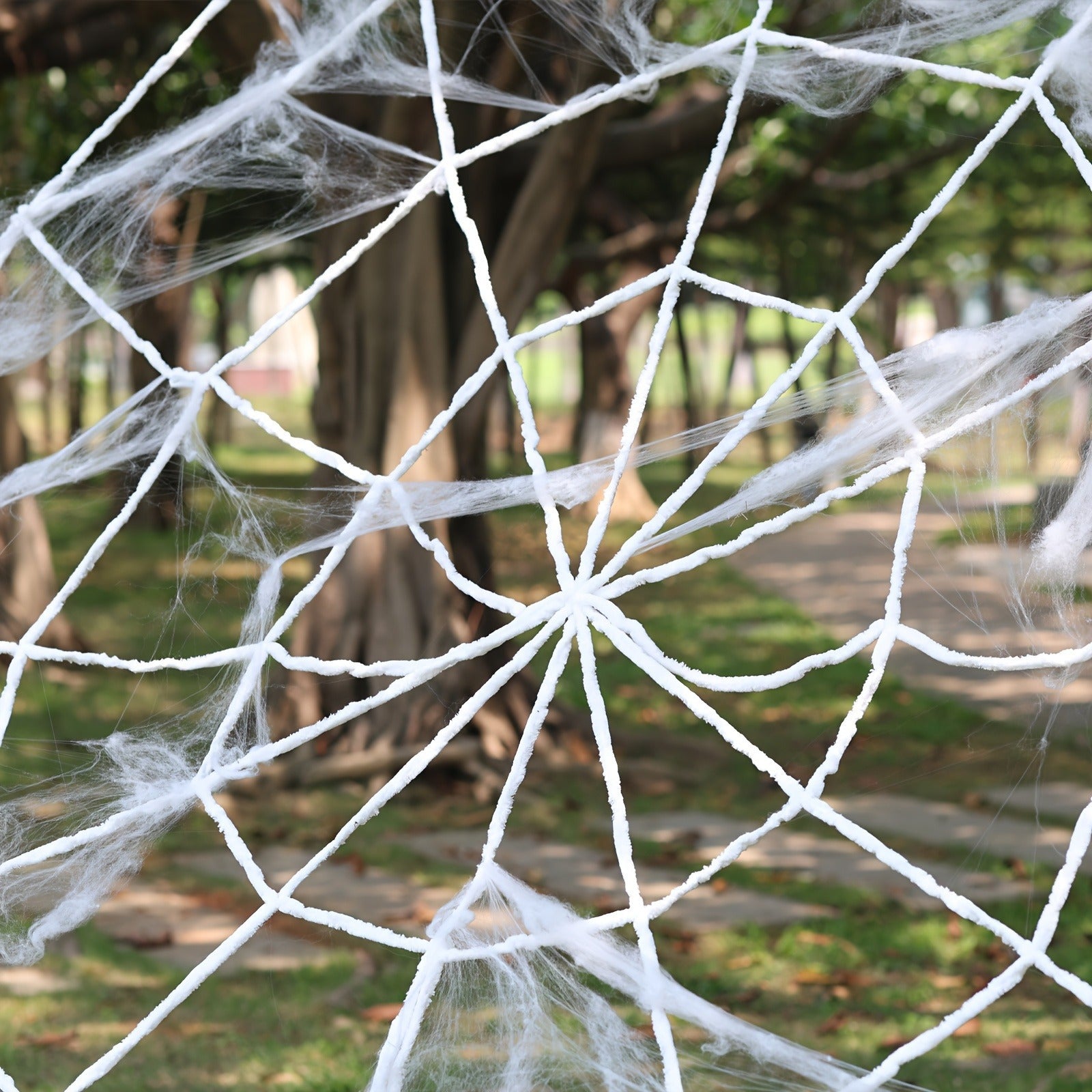 5.4m Spinrag met 150cm Nep Spin | Halloween Decoratie Set voor Feest en Partijversiering
