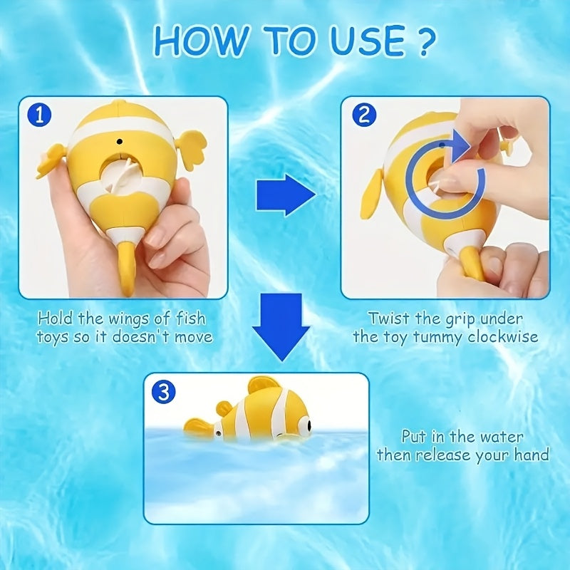 Beweegbaar Clownvis Speelgoed – Educatief Water Speelgoed voor Kinderen vanaf 10 Maanden