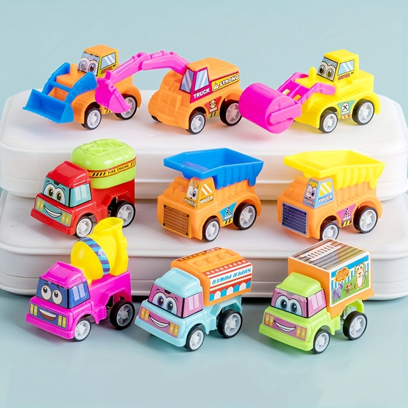 12x Pull-Back Auto’s | Mini Trucks & Auto’s | Cadeau voor Kinderen