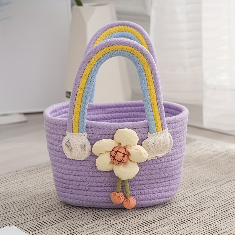 Rainbow Gift Basket - Perfect for Keepsakes, Weddings, Showers & Birthdays