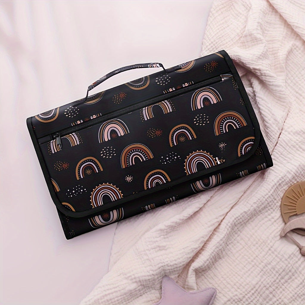 Draagbare Waterdichte Verzorgingsmat | Één-Handige Luierverzorging Mat | Reizen & Thuisgebruik voor Baby's | Ideaal Cadeau voor Baby Showers & Feestdagen