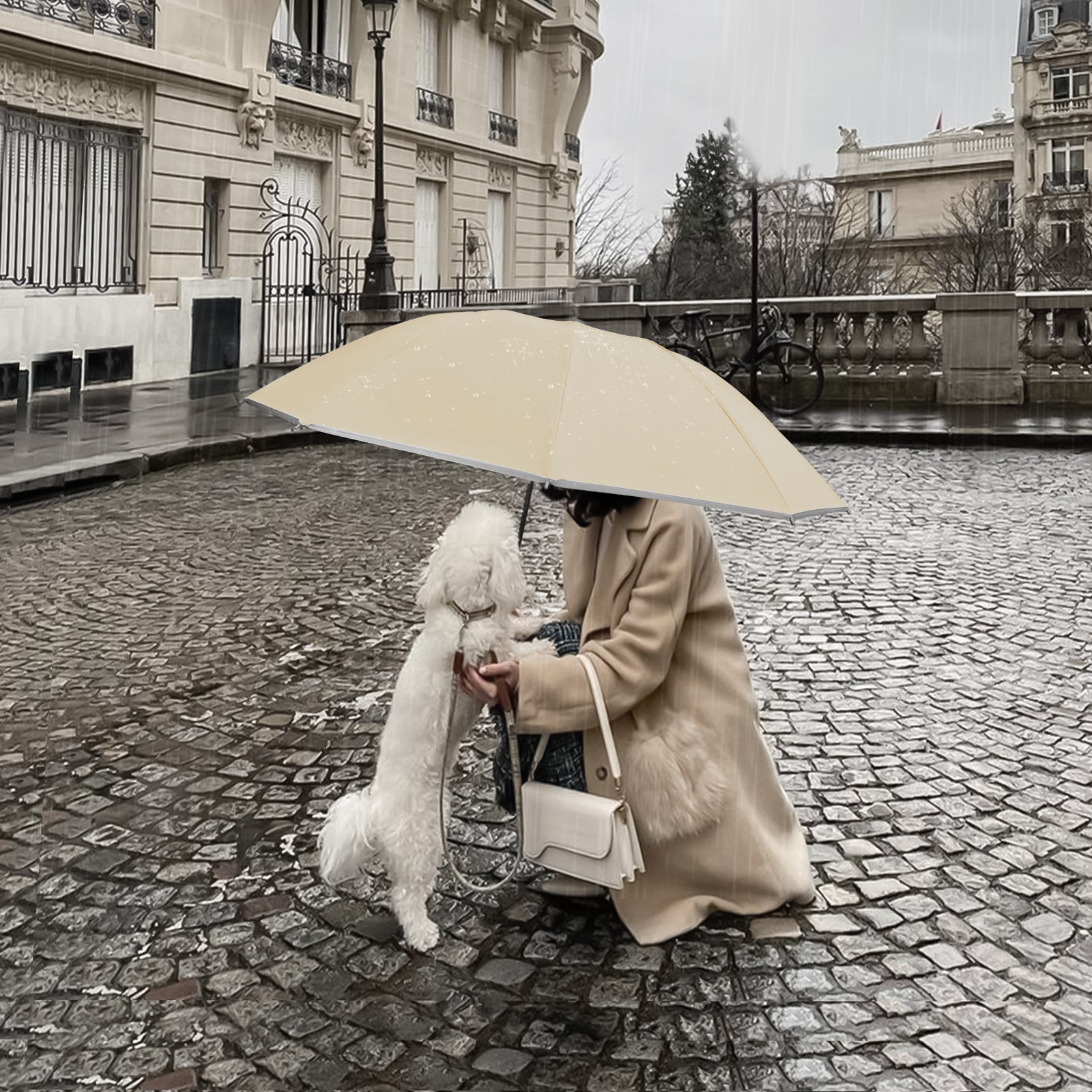 Rainstar automatische paraplu | Omkeerbare sluiting, 10 metalen baleinen, unisex ontwerp, 105 cm