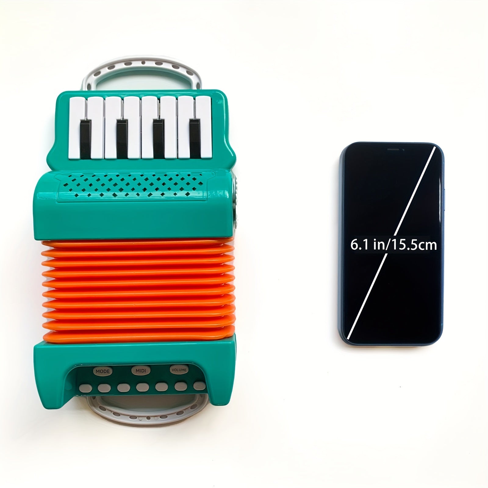 Kinderaccordeon speelgoed - 12-toetsen keyboard, 3 speelmodi, kerstcadeau