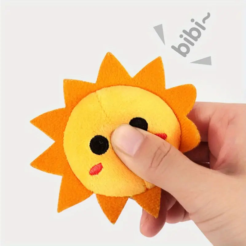 4-delige Baby Wagenspiraal Rammelaar | Pluche Speelgoed met Fruitdesign en Bevestiging